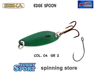 SPOON EDGE SEIKA TUBERTINI 2,0 GR  COL. 04 VERDE ONDULANTE 3 CM X TROUT AREA