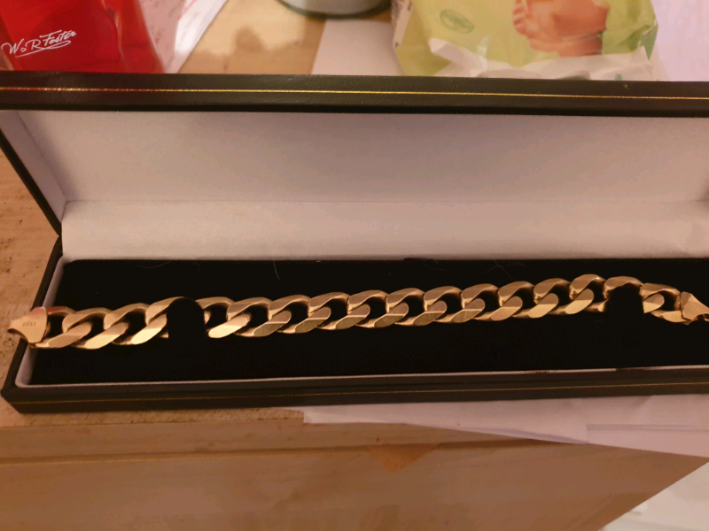 9ct mens gold bracelet in Connahs Quay, Flintshire Gumtree