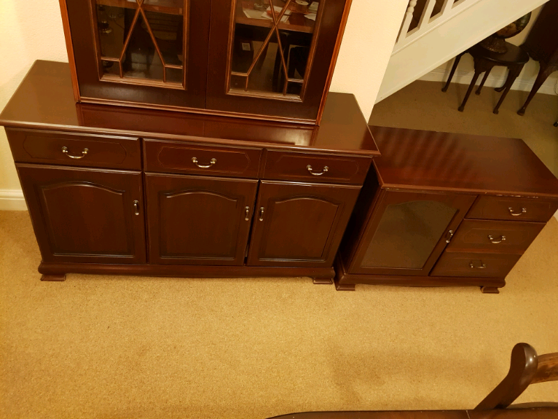 matching sideboard and display cabinet