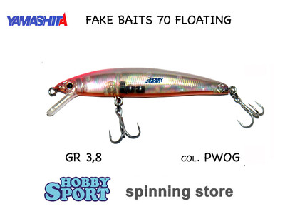 FAKE BAITS 70F YAMASHITA MARIA PWOG MINNOW 3,8 GR FLOATING LIGHT SPIN AREA TROUT