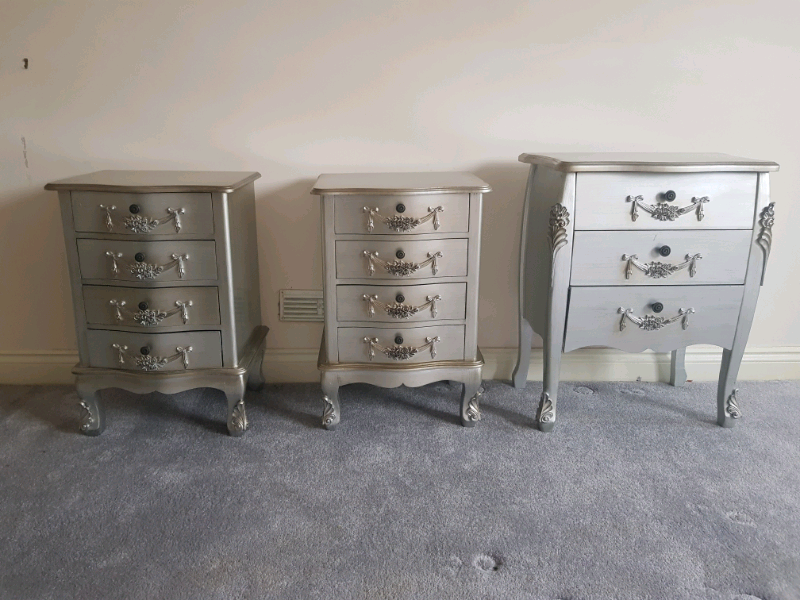 Dunelm bedside tables x2 and chest of drawers in Walsall, West
