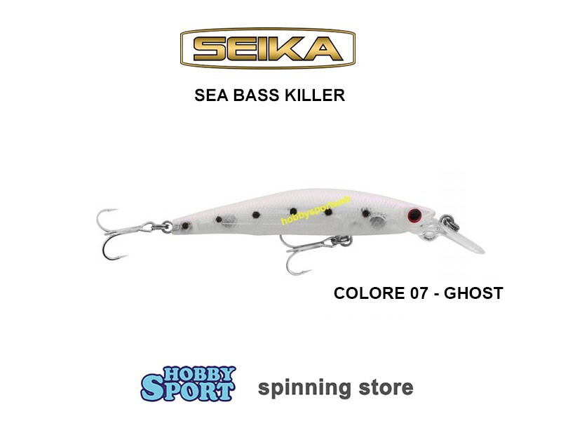 SEIKA SEA BASS KILLER 65 COL 07 GHOST  FLOATING 4,9GR MINNOW SPINNING MARE
