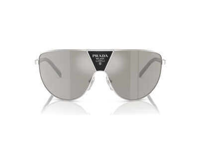 Pre-owned Prada Sunglasses Pr 69zs 1bc2b0 Silver Grey Man In Gray