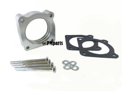 Silver Throttle Body Spacer for 02-06 Nissan SENTRA SE-R SPEC V 2.5L Altima 2.5L