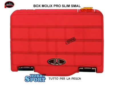 PRO SLIM BOX SMALL MOLIX SCOMPARTI MULTIPLI SCATOLA STAGNA  20,6 x 14,7 x 2,7