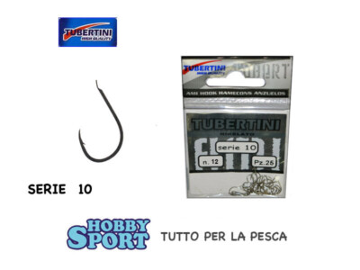 AMI TUBERTINI SERIE 10  -  NICHELATO  SIZE  12 -  BUSTA 25 PZ