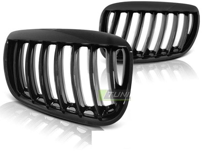 Grade dianteira for BMW X5 E53 04-06 preto brilhante Frete Grátis AU GRBM70W XIN