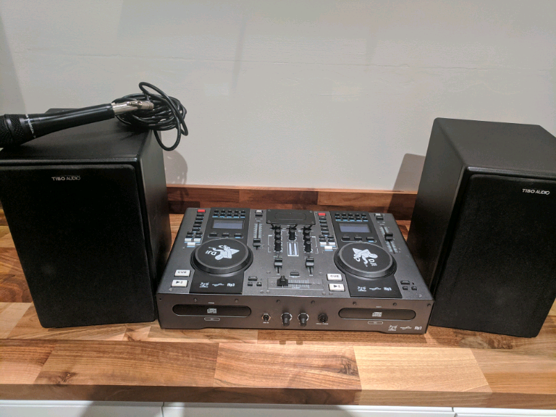 Tibo Audio Dj Pro 2000 Mixing Decks + Active Speakers in Hull, East