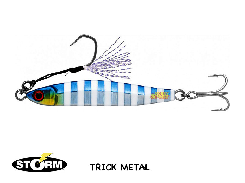 TRICK METAL STORM 18 GR COL. ZEBRA GLOW SARDINE GOMOKU JIG GOTM18GSRD
