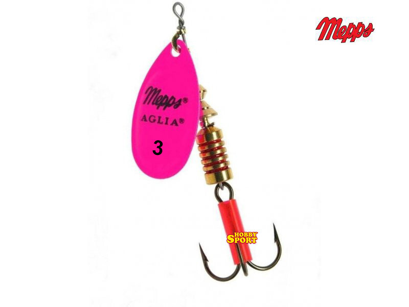 CUCCHIAINO MEPPS ROTANTE AGLIA N 3  PALETTA FLUO PINK
