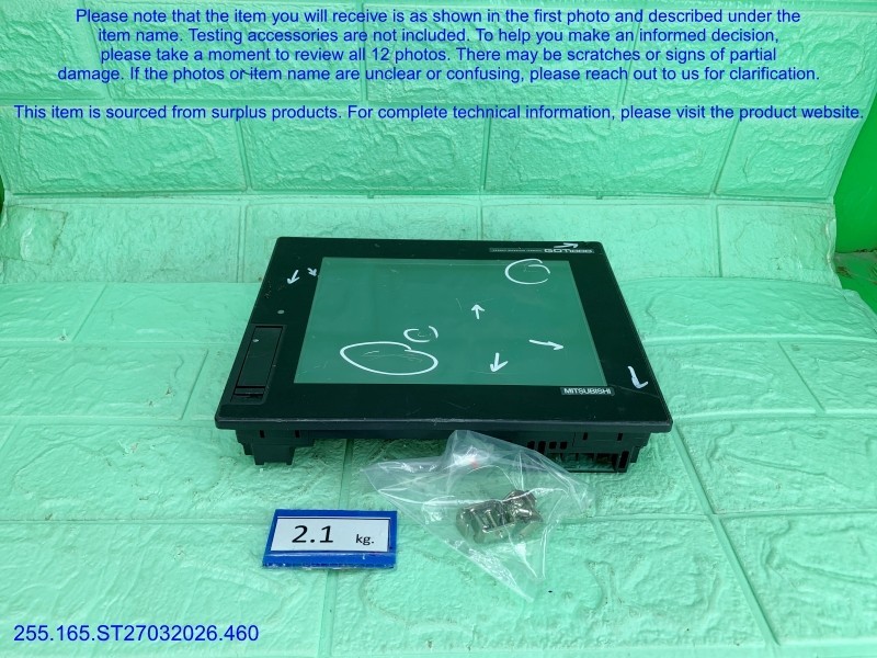 Mitsubishi GT1665M-VTBA Touchscreen Operator Panel as in photos, sn:9324, DHL