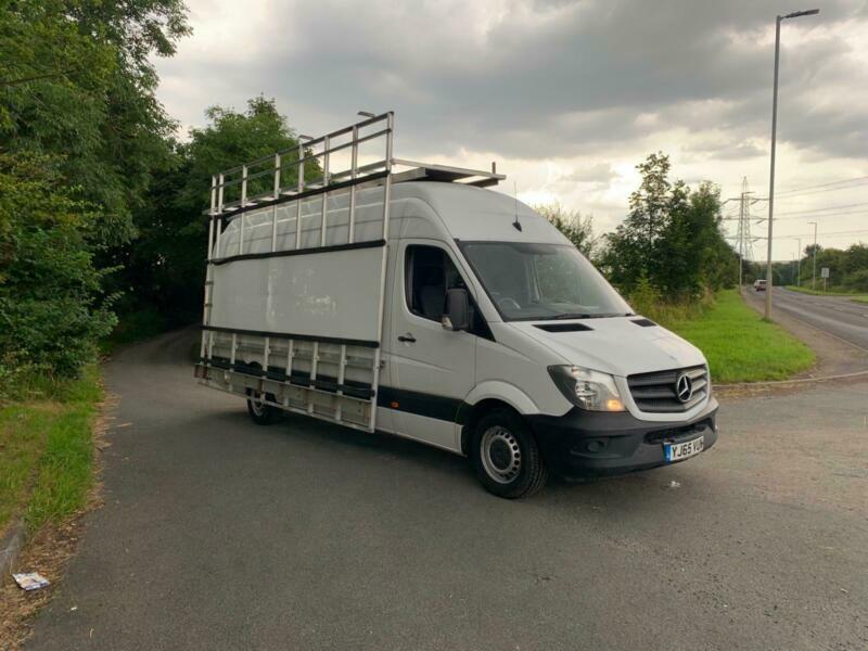 2015 MercedesBenz Sprinter 313cdi xlwb extra high roof glass rack