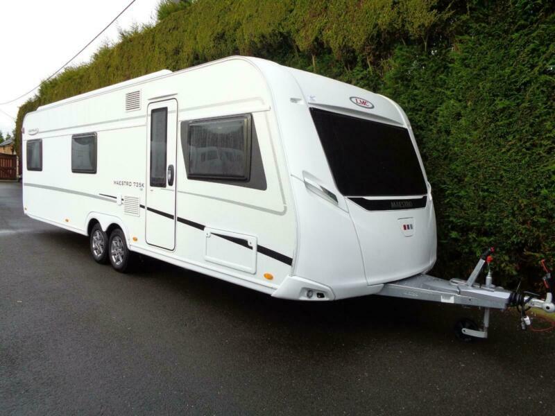 2019 LMC 740 MAESTRO,7 BERTH CARAVAN WITH FIXED BED/BUNK BEDS in