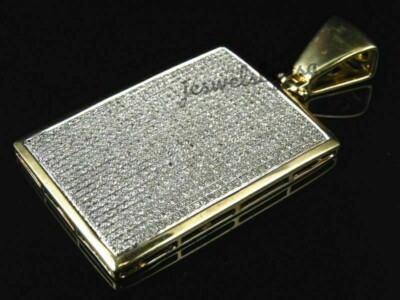 Pre-owned Nsg 3 Ct Round Genuine D/vvs Moissanite Men's Dog Tag Charm Pendant 925 Silver In White