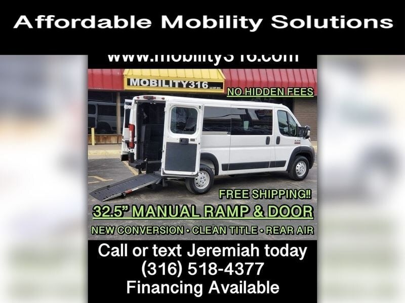 FREE Shipping Carfax & Warranty '21 RAM ProMaster 46k Wheelchair, Mobility, Hand