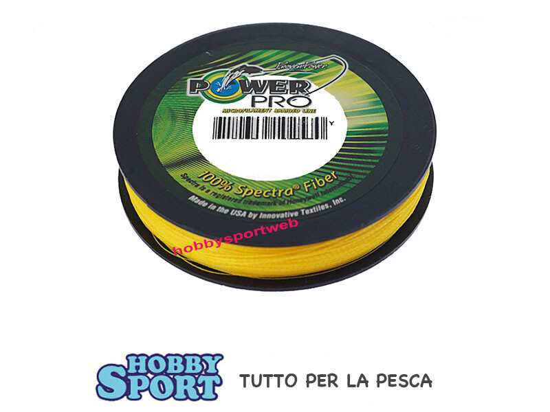 POWER PRO FILO TRECCIATO 0.15 mm HI VIS YELLOW - 275 MT    ORIGINALE USA