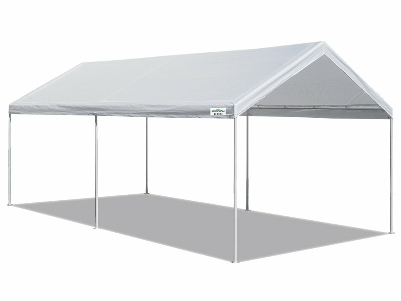Tent 10 X 20 Ft Steel Carport Portable Car Shelter 6 Leg