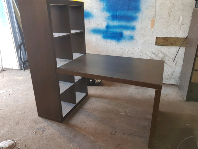 Ikea Kallax Desk Shelving Unit Combo In Rogerstone Newport