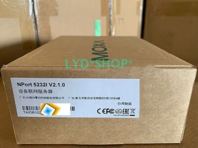 New MOXA NPort 5232I V2.1.0 Isolated Serial Device Server RS422/485 2 Ports #WD1