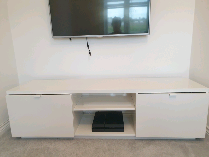 White high gloss TV unit in Motherwell, North Lanarkshire Gumtree