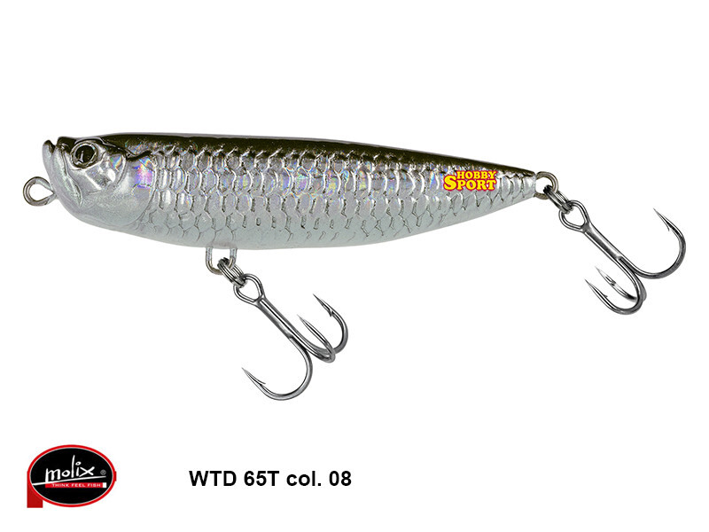 MOLIX WTD 65 FAT RATTLIN TOP WATER 6 GR COL 08 SILVER BAIT MARE LAGO ASPIO