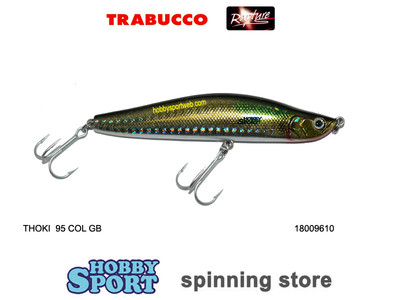 THOKI COL GB OLIVE GREEN 22 GR SINKING MINNOW RAPTURE SPINNING LAGO  18009610