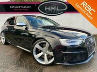 2013 63 BLACK AUDI A4 4.2 RS4 AVANT FSI QUATTRO 5D 444 BHP PANORAMIC SUNROOF