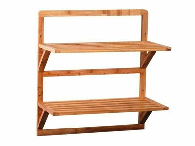 MK Bamboo OSLO - 2-stöckiges Regal aus Bambus --TOP ANGEBOT--