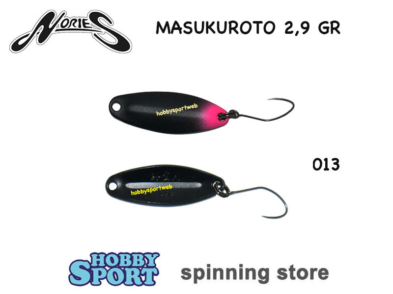 NORIES MASUKUROTO NORIES 2,9 GR COLORE 013 BLACK  SPOON AREA TROUT SPINNING