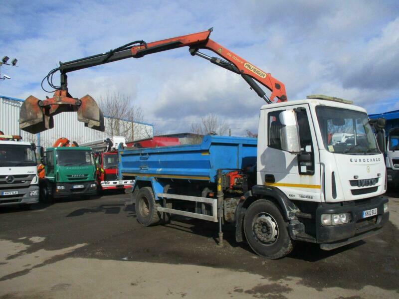 2012 (12) Iveco Eurocargo 180E25 18 Ton Tipper Grab, Palfinger PK11001