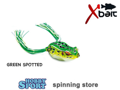 FROG 65 col. 45 GREEN SPOTTED  X BAIT BY MOLIX SPINNING BLACK BASS