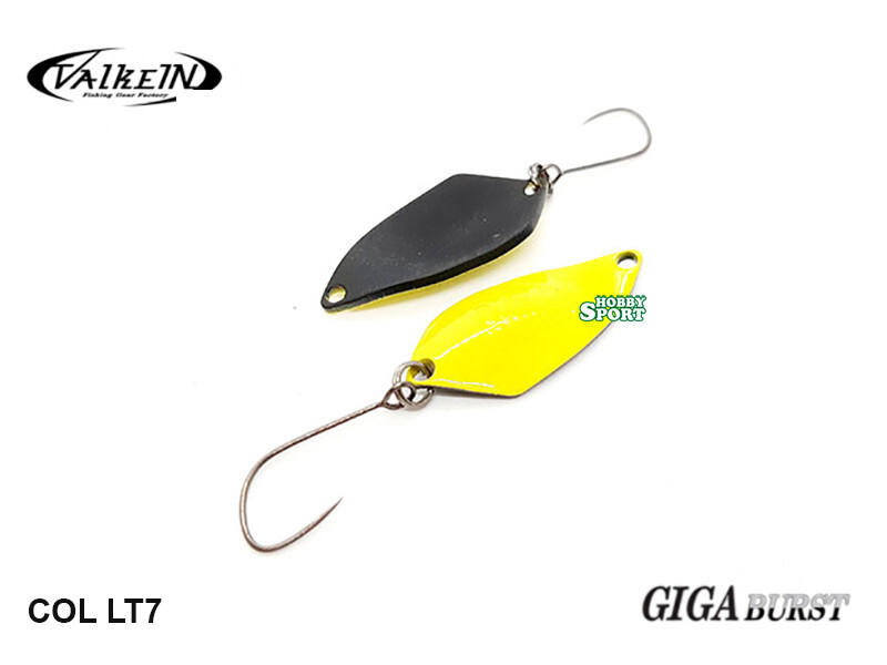 VALKEIN SPOON GIGA BURST 2,8 GR COLOR LT7 YELLOW BLACK JAPAN TROUT AREA SPIN