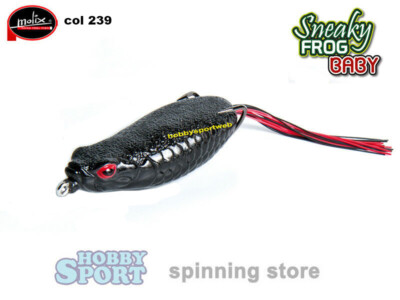 SNEAKY FROG BABY MOLIX 10 GR  COLORE 239 BLACK MAMBA SPINNING BLACK BASS