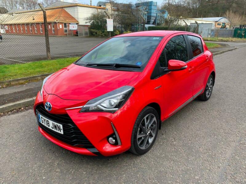 2018 Toyota Yaris 1.5 Hybrid VVTh Excel ECVT 5dr Automatic Red in