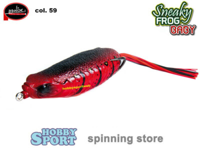 SNEAKY FROG BABY MOLIX 10 GR  COLORE 59 WCC RED CRAW SPINNING BLACK BASS
