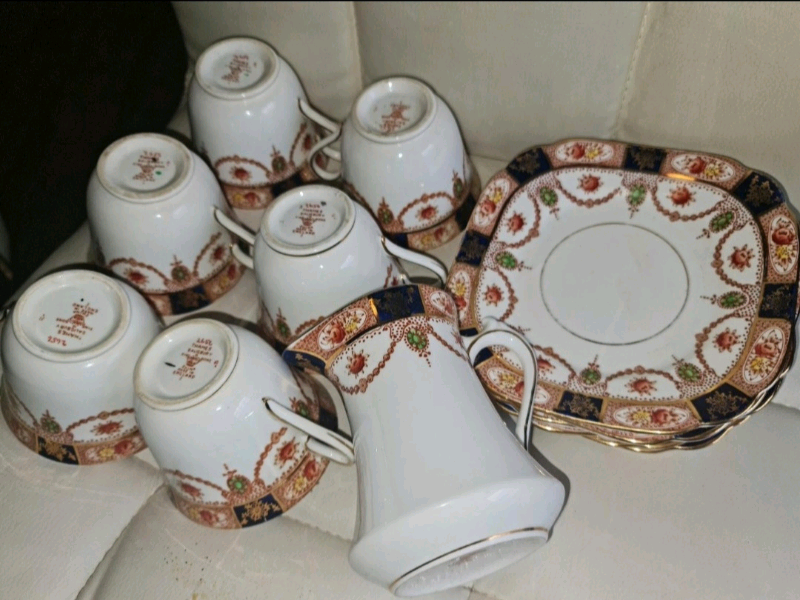 Vintage Salisbury Fine Bone China Tea Set Imari Colours 2656 in