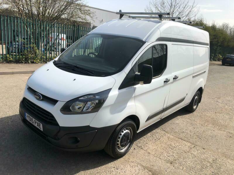 15 FORD TRANSIT CUSTOM 2.2 TDCI 100PS HI ROOF LWB 115K ROOF RACK NO VAT