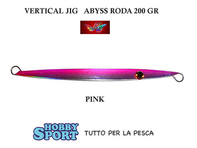 VERTICAL JIG MILO ABYSS MODELLO RODA 200  GR COL PINK CM 23