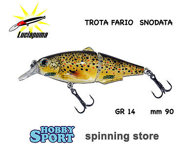 FERRO LIVERY LUCIAPUMA COL. TROTA FARIO 14 GR SNODATO 9 CM  SPINNING LAGO LUCCIO