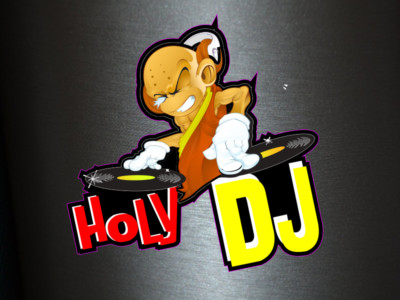 1 x Aufkleber Holy Dj Party Disco Club Sound Music People Fiesta For Ever