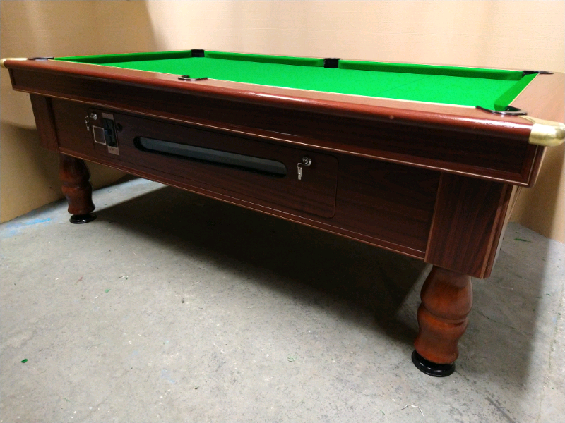 Slate Bed Pub Pool Table. 7x4. New Recover & Accessories. Coin Op in
