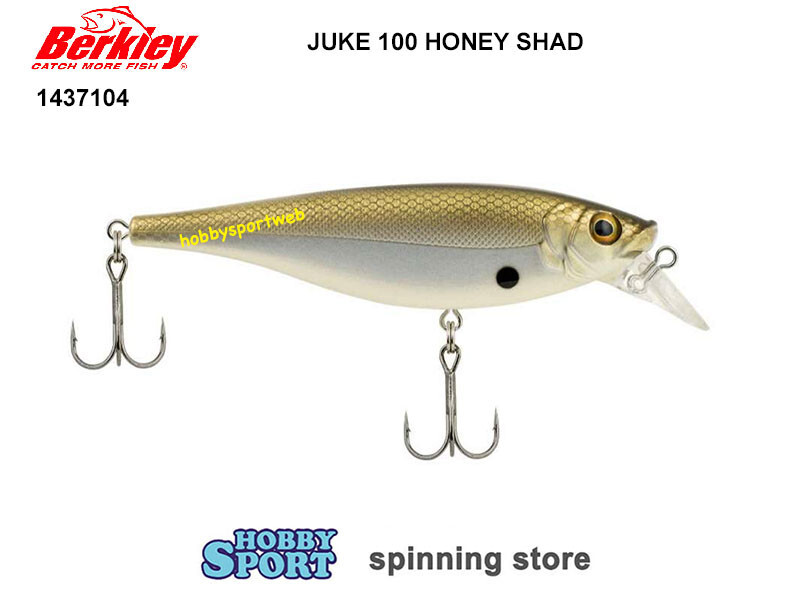 BERKLEY JUKE 100 SHALLOW HONEY SHAD 18 GR SLOW RISE 10 CM RATTLE SPIN MARE LAGO