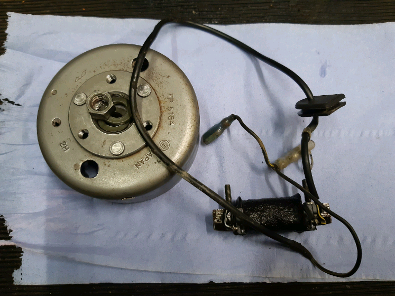 SUZUKI LT50 FLYWHEEL & IGNITION STATOR COIL in Blackwood, Caerphilly