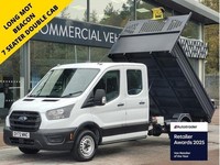 2022 Ford Transit 350 130ps Leader 7 Seat Double Cab 1-Way Tipper with Tow Pack,