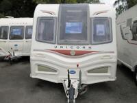 2013 Bailey Unicorn Valencia - 4 Berth Fixed Bed Touring Caravan