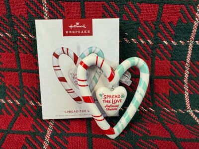 2024 Hallmark SPREAD THE LOVE Hallmark Channel Porcelain Ornament NIB FREE SHIP!