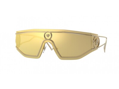 Pre-owned Versace Sunglasses Ve2226 10027p Brown Gold / Gold Man In Brown/gold
