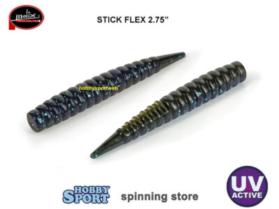 MOLIX STICK FLEX 2.75" COL 100 OKEE CRAW UV ACTIVE ULTRA LIGHT SPINNING 6 PZ