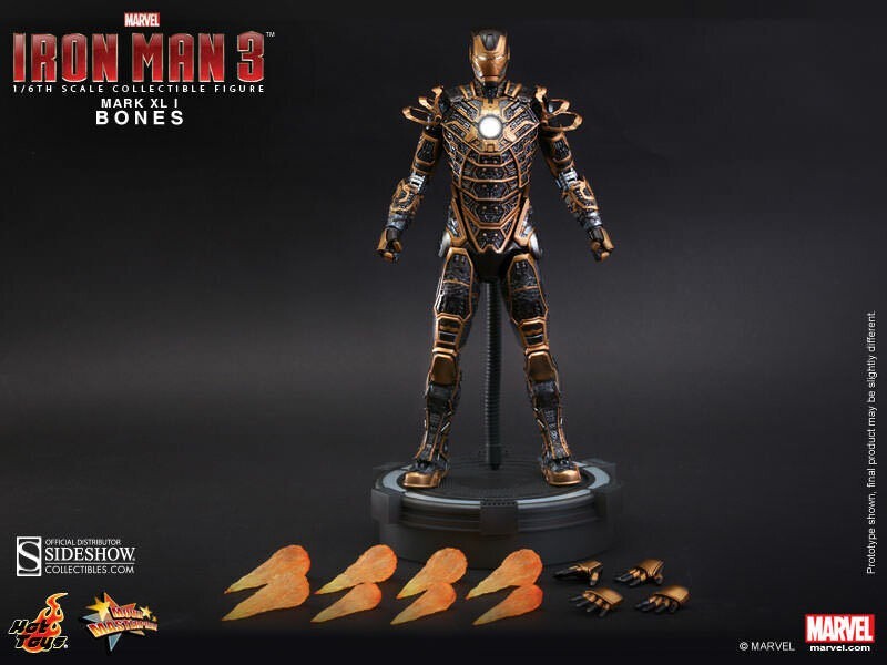 Iron Man Mark XLI 'Bones' 1/6 Figure Iron Man 3 MMS 251 by