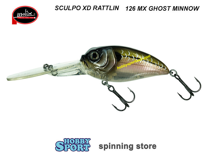 MOLIX SCULPO XD RATTLIN COL 126 MX GHOST MINNOW 27 GR FLOATING 6.5 CM SPINNING